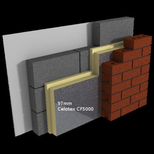 97mm Celotex CF5000 - External Wall Cavity Full Fill Insulation Board - Pack of 6 - CF5097 -pallet of 16 97mm Celotex CF5000 - External Wall Cavity Full Fill Insulation Board - Pack of 6 - CF5097 -pallet of 16