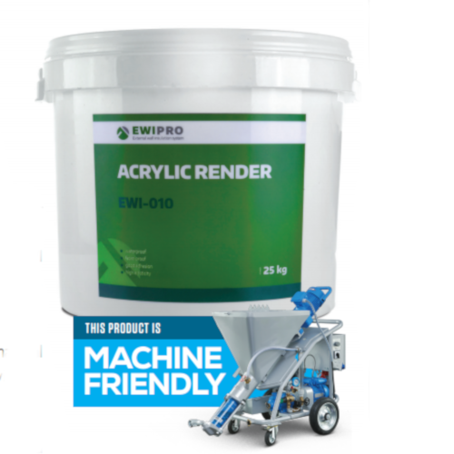 EWI-010 Acrylic Render - 25kg Tub - Various Colours EWI-010 Acrylic Render - 25kg Tub - Various Colours