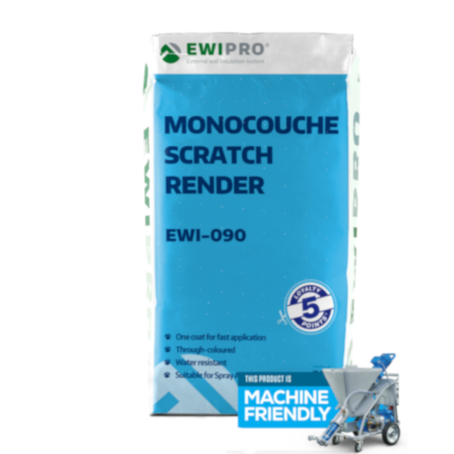 EWI-090 Monocouche Scratch Render - 25kg bag - 18 Colours EWI-090 Monocouche Scratch Render - 25kg bag - 18 Colours