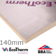 140mm EcoTherm EcoVersal PIR Insulation Board - 1200mm x 2400mm 140mm EcoTherm EcoVersal PIR Insulation Board - 1200mm x 2400mm