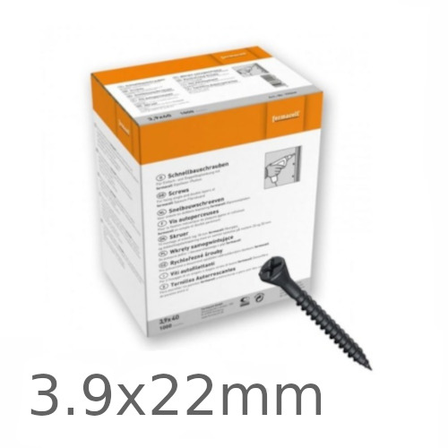 3.9 x 22mm Fermacell Screws - box of 1000 3.9 x 22mm Fermacell Screws - box of 1000