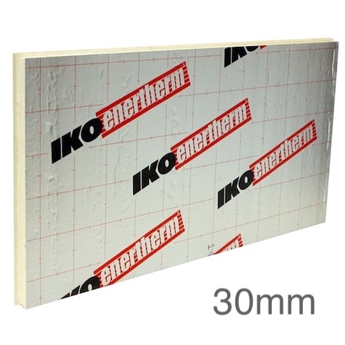 30mm IKO Enertherm ALU PIR Rigid Insulation Board - 1200mm x 2400mm - pack of 16 30mm IKO Enertherm ALU PIR Rigid Insulation Board - 1200mm x 2400mm - pack of 16
