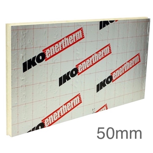 50mm IKO Enertherm ALU PIR Rigid Insulation Board - 1200mm x 2400mm - pack of 10 50mm IKO Enertherm ALU PIR Rigid Insulation Board - 1200mm x 2400mm - pack of 10