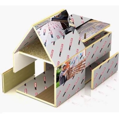 50mm IKO Enertherm ALU PIR Rigid Insulation Board - 1200mm x 2400mm - pack of 10