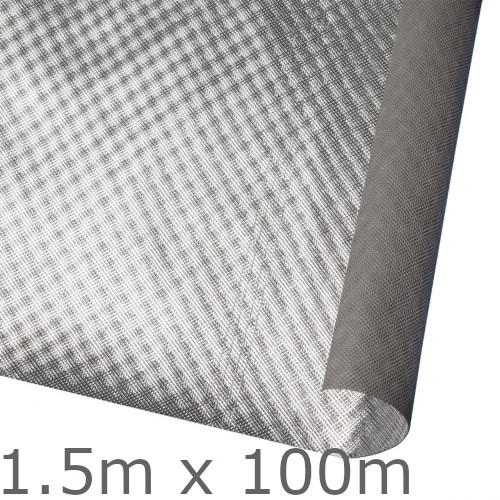 Powerlon ThermaPerm Housewrap Termo-Reflective Breather Membrane - 1.5m x 100m Roll Powerlon ThermaPerm Housewrap Termo-Reflective Breather Membrane - 1.5m x 100m Roll