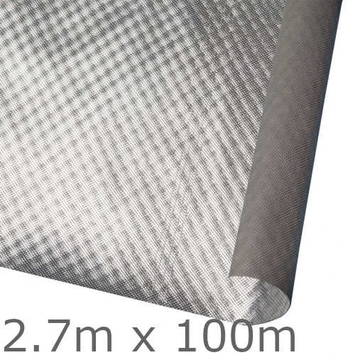 Powerlon ThermaPerm Housewrap Thermo-Reflective Breather Membrane - 2.7m x 100m Roll Powerlon ThermaPerm Housewrap Thermo-Reflective Breather Membrane - 2.7m x 100m Roll