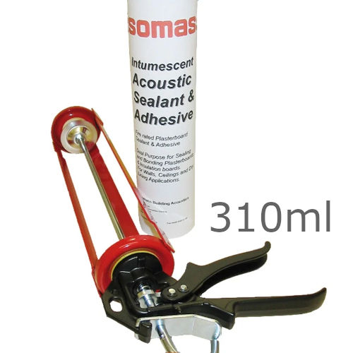 Isomass Isocheck Intumescent Acoustic FR Sealant - 310ml Isomass Isocheck Intumescent Acoustic FR Sealant - 310ml