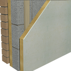 92.5mm Isocheck Isoliner Thermal Laminate Board - (80mm PIR bonded to 12.5mm Gyproc SoundBloc) - 2400mm x 1200mm