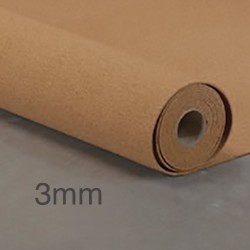 3mm Isocheck Re-Cork 3 Acoustic Floor Underlay - For Concrete Floors With Carpet Flooring Finish