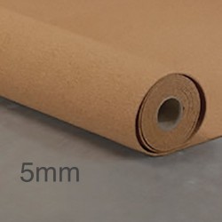 5mm Isocheck Re-Cork 5 Acoustic Floor Underlay - For Concrete Floors With Carpet Flooring Finish