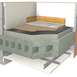 6mm Isocheck Resmat 6 - Acoustic Under Board Mat for Concrete and Timber floors - 1.37m x 10.95m