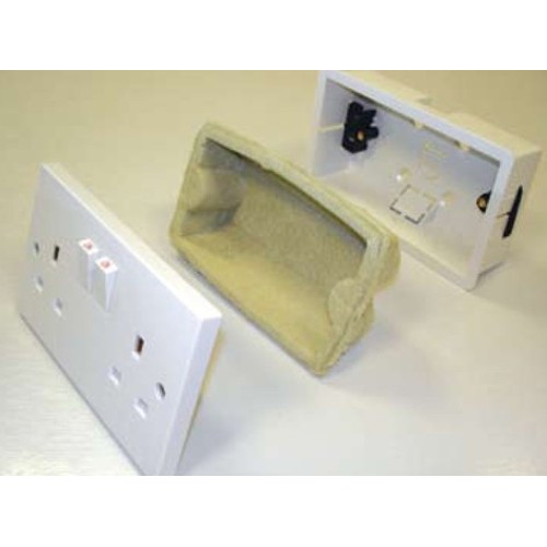 JCW Fire and Acoustic Socket Box Inserts - Single x 47mm deep JCW Fire and Acoustic Socket Box Inserts - Single x 47mm deep