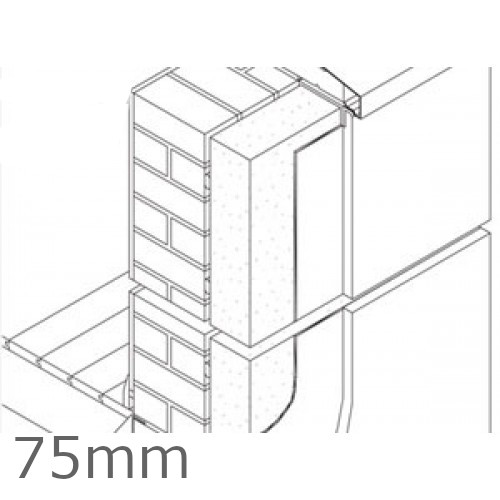 75mm Jablite External Wall Polystyrene Insulation Board EPS - pack of 8 75mm Jablite External Wall Polystyrene Insulation Board EPS - pack of 8