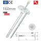 160mm Universal Insulation Panel Fixing with Metal Pin LMX10 (pack of 200) 160mm Universal Insulation Panel Fixing with Metal Pin LMX10 (pack of 200)