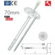 70mm Universal Insulation Panel Fixing with Metal Pin LMX10 (pack of 200) 70mm Universal Insulation Panel Fixing with Metal Pin LMX10 (pack of 200)