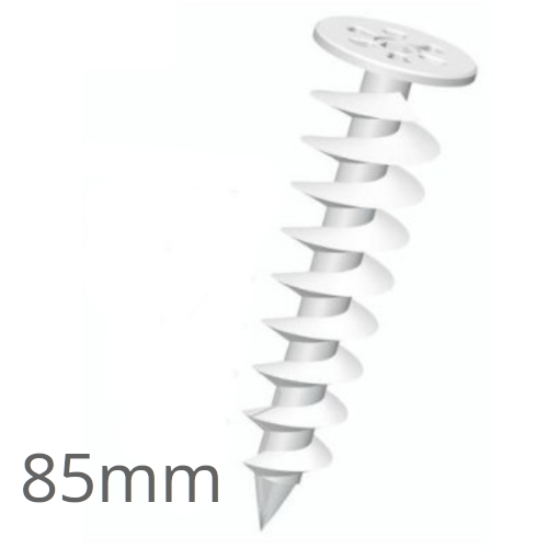 85mm Screwed-in Helical Fastener for Polystyrene Insulation WK-DS (pack of 10) 85mm Screwed-in Helical Fastener for Polystyrene Insulation WK-DS (pack of 10)