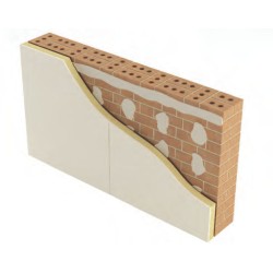 40mm Knauf EPS Thermal Laminate Insulation Board - (30.5mm EPS and 9.5mm Plasterboard)
