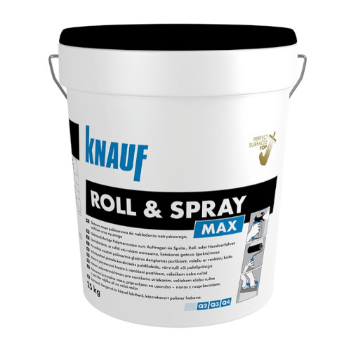 Knauf Roll and Spray Max - Readymade Polymer Putty - 25 Kg Knauf Roll and Spray Max - Readymade Polymer Putty - 25 Kg