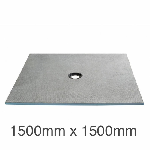 Marmox Showerlay 360 - Centre Draining Shower Tray - 24mm x 1500mm x 1500mm Marmox Showerlay 360 - Centre Draining Shower Tray - 24mm x 1500mm x 1500mm