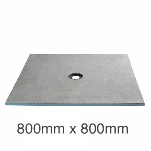 Marmox Showerlay 360 - Centre Draining Shower Tray - 20mm x 800mm x 800mm Marmox Showerlay 360 - Centre Draining Shower Tray - 20mm x 800mm x 800mm