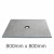Marmox Showerlay 360 - Centre Draining  Shower Tray - 20mm x 800mm x 800mm