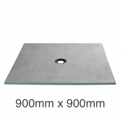 Marmox Showerlay 360 - Centre Draining  Shower Tray - 20mm x 900mm x 900mm