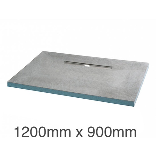 Marmox Showerlay 360 - Linear Draining Shower Tray - 40mm x 1200mm x 900mm Marmox Showerlay 360 - Linear Draining Shower Tray - 40mm x 1200mm x 900mm