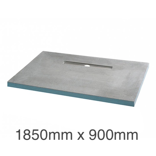 Marmox Showerlay 360 - Linear Draining Shower Tray - 40mm x 1850mm x 900mm Marmox Showerlay 360 - Linear Draining Shower Tray - 40mm x 1850mm x 900mm