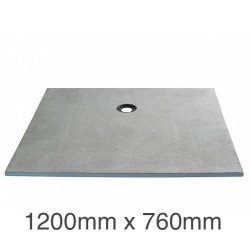 Marmox Showerlay 360 - Offset Draining  Shower Tray - 20mm x 1200mm x 760mm