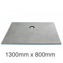 Marmox Showerlay 360 - Offset Draining  Shower Tray - 20mm x 1300mm x 800mm