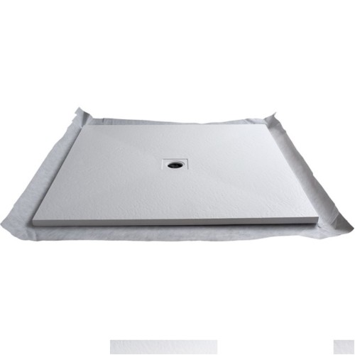 Marmox Polar White Decotray - Centre Draining Shower Tray - 1000mm x 1000mm Marmox Polar White Decotray - Centre Draining Shower Tray - 1000mm x 1000mm