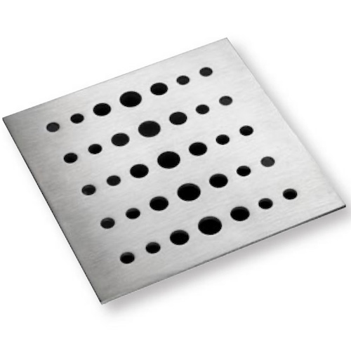 Marmox Minilay Point Circles Grate - Stainless Steel Shower Drain Cover Marmox Minilay Point Circles Grate - Stainless Steel Shower Drain Cover
