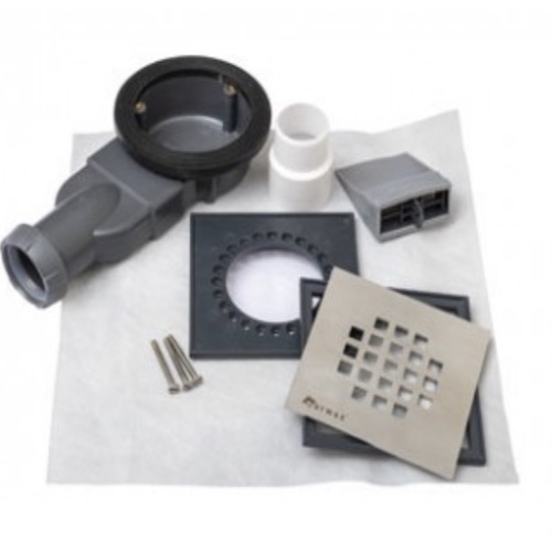 Marmox Minilay Point Drain Kit with a Slimline Waste Marmox Minilay Point Drain Kit with a Slimline Waste