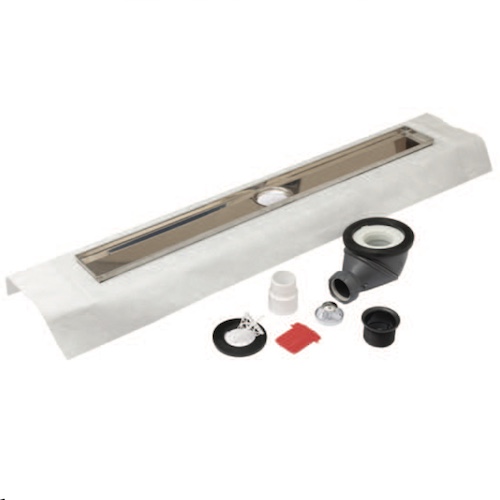Marmox Minilay Linear Drain Kit with a 360 Swivel Waste Marmox Minilay Linear Drain Kit with a 360 Swivel Waste