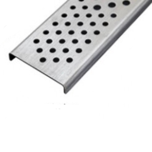 Marmox Minilay Linear Round Grate - Stainless Steel Shower Drain Cover Marmox Minilay Linear Round Grate - Stainless Steel Shower Drain Cover