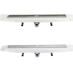 Marmox Minilay Linear Drain Kit with a 360 Swivel Waste
