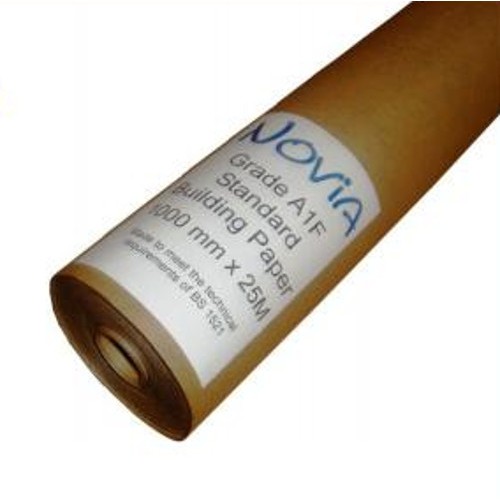 Novia BS 1521 Grade A1F Building Paper 1m x 25m Roll Novia BS 1521 Grade A1F Building Paper 1m x 25m Roll