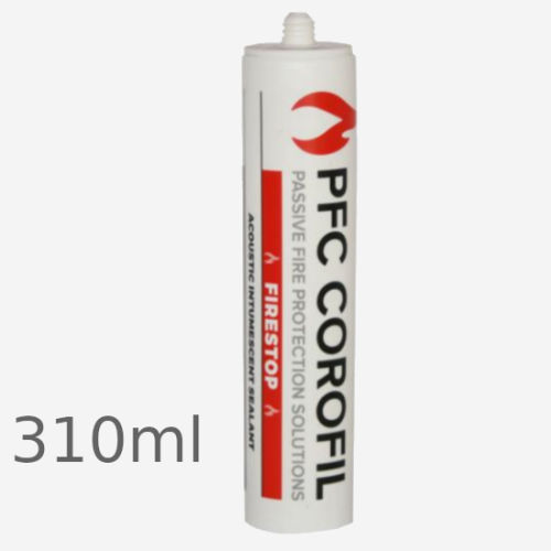 PFC Corofil Acoustic Intumescent Mastic Sealant - 310ml PFC Corofil Acoustic Intumescent Mastic Sealant - 310ml