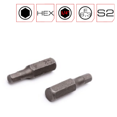 25mm HEX3 Screwdriver Bits PRO - 10nos Container 25mm HEX3 Screwdriver Bits PRO - 10nos Container