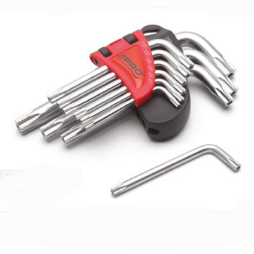 PRO Torx Key Allen Wrench Set with Short Hole - Set of 9 PRO Torx Key Allen Wrench Set with Short Hole - Set of 9