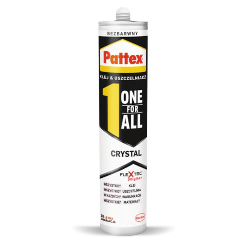 Pattex One-for-All Crystal Polymer Adhesive Sealant - 290g Pattex One-for-All Crystal Polymer Adhesive Sealant - 290g