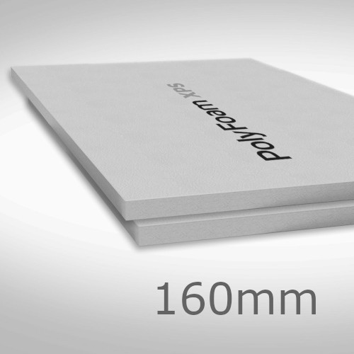 160mm Polyfoam XPS Roofboard - Extra grade - Extruded Polystyrene Board (pack of 3) - 600mm x 1250mm 160mm Polyfoam XPS Roofboard - Extra grade - Extruded Polystyrene Board (pack of 3) - 600mm x 1250mm