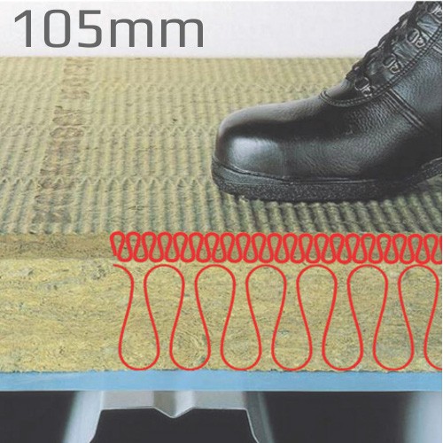 105mm Rockwool Hardrock Multi-Fix (Dual Density ) Fleece Faced Board (pallet of 12) 105mm Rockwool Hardrock Multi-Fix (Dual Density ) Fleece Faced Board (pallet of 12)