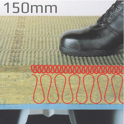 150mm Rockwool Hardrock Multi-Fix (Dual Density ) Fleece Faced Board (pallet of 8) 150mm Rockwool Hardrock Multi-Fix (Dual Density ) Fleece Faced Board (pallet of 8)