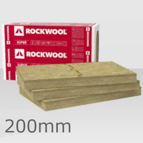 200mm Rockwool Frontrock Super Dual Density External Wall Insulation Slab 1000mm x 600mm (pack of 2) 200mm Rockwool Frontrock Super Dual Density External Wall Insulation Slab 1000mm x 600mm (pack of 2)
