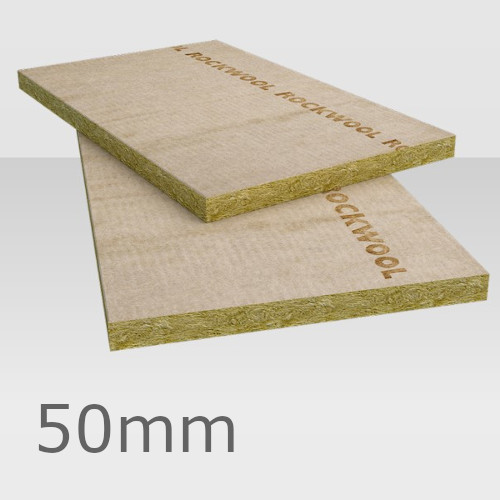 50mm Thermal Rockwool Rockfloor Insulation Slab - 1000 x 600mm 50mm Thermal Rockwool Rockfloor Insulation Slab - 1000 x 600mm