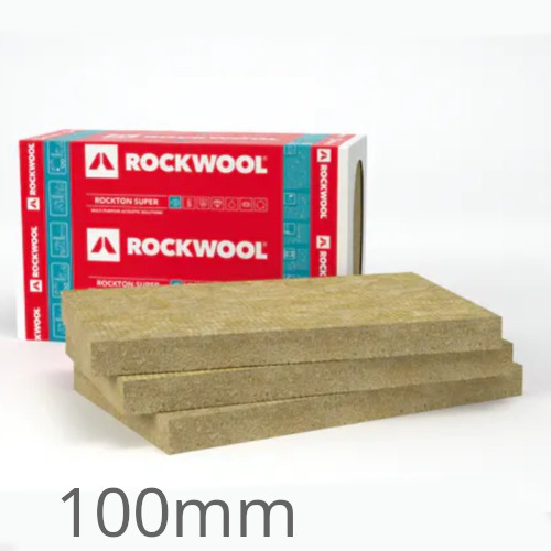 100mm Rockwool Rockton Insulation Slab - 1000mm x 610mm (pack of 6) 100mm Rockwool Rockton Insulation Slab - 1000mm x 610mm (pack of 6)