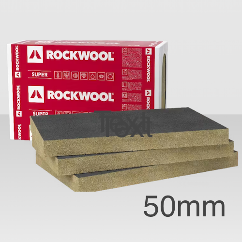 50mm Rockwool Ventirock F Super Dual-Density Rainscreen Slab - 1000mm x 600mm - pack of 4 50mm Rockwool Ventirock F Super Dual-Density Rainscreen Slab - 1000mm x 600mm - pack of 4