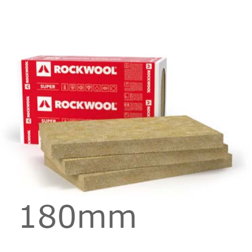180mm Rockwool Ventirock Super Dual-Density Rainscreen Slab - 1000mm x 600mm - pack of 3 180mm Rockwool Ventirock Super Dual-Density Rainscreen Slab - 1000mm x 600mm - pack of 3
