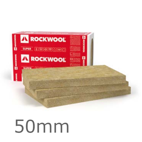 50mm Rockwool Ventirock Super Dual-Density Rainscreen Slab - 1000mm x 600mm - pack of 4 50mm Rockwool Ventirock Super Dual-Density Rainscreen Slab - 1000mm x 600mm - pack of 4